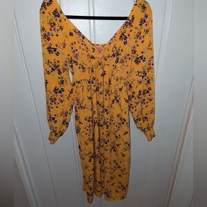 Long Sleeve Empire Maxi Dress